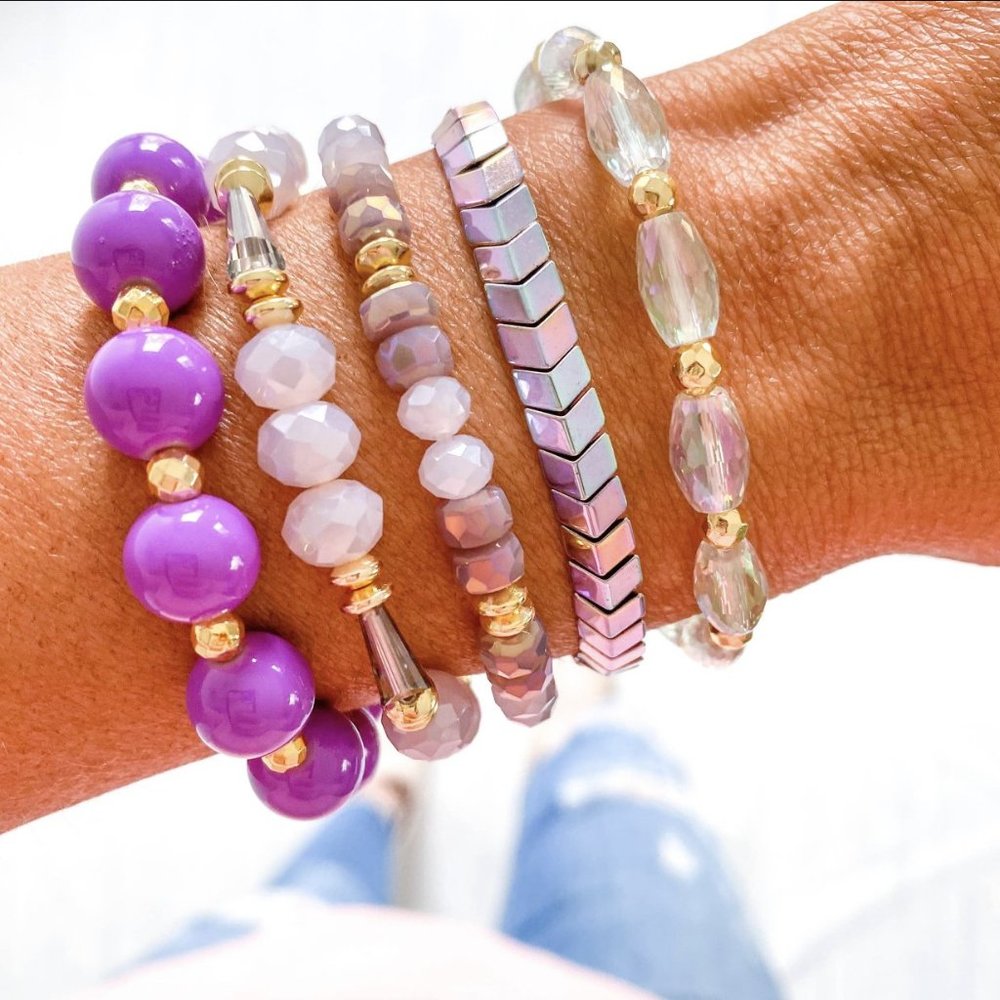 Purple Pixie Bracelet Stack